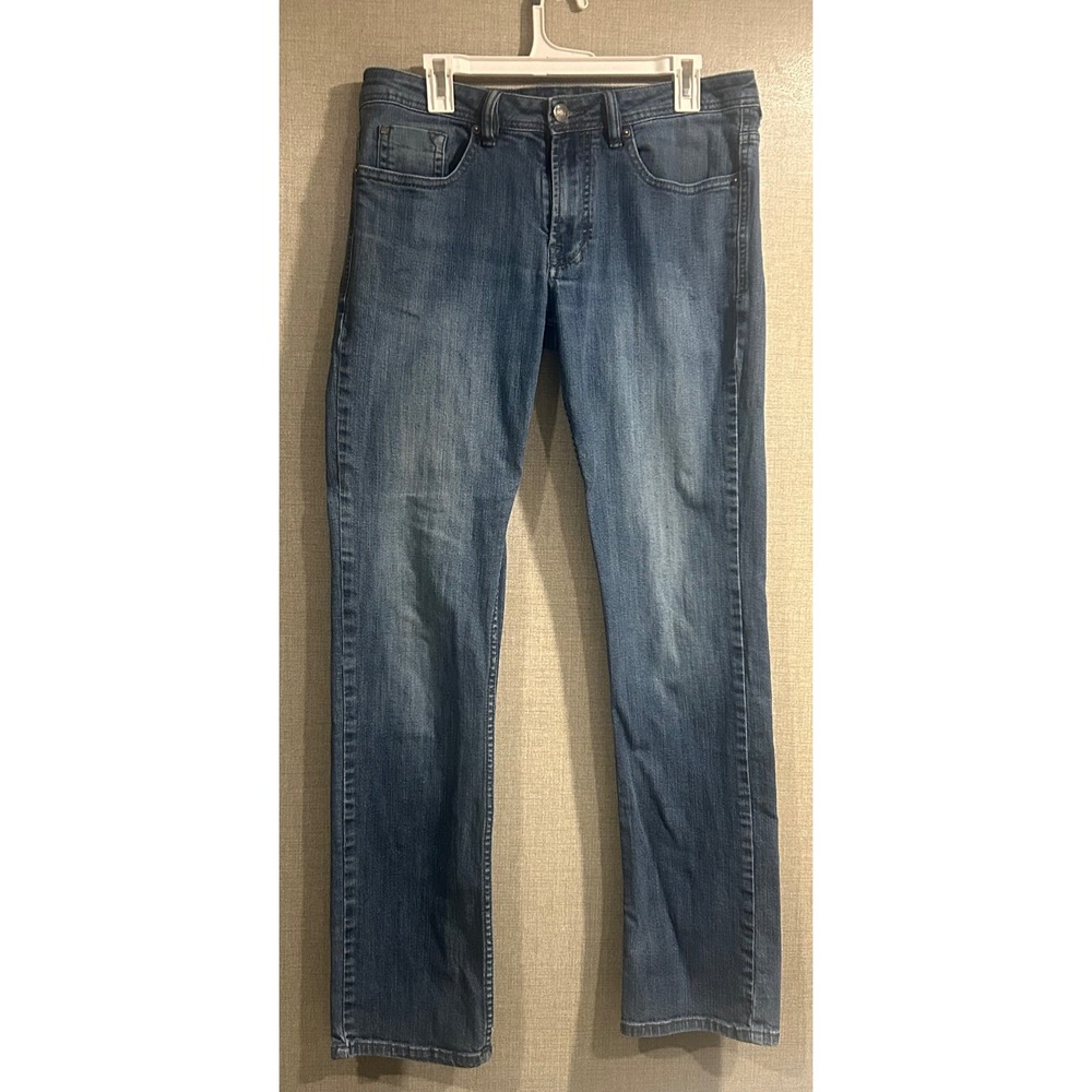 Driven-X Basic Mens Straight Stretch Jeans Medium Wash Denim 32x34